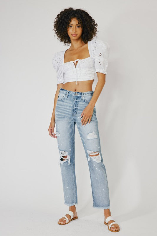 High Waisted Jeans With Crop Top for 2020